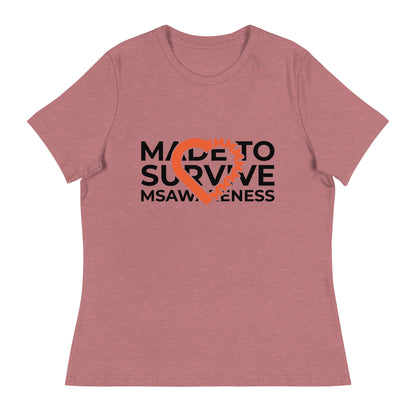 MS Awareness - Made To Survive Relaxed T-Shirt - Simply Great Gear