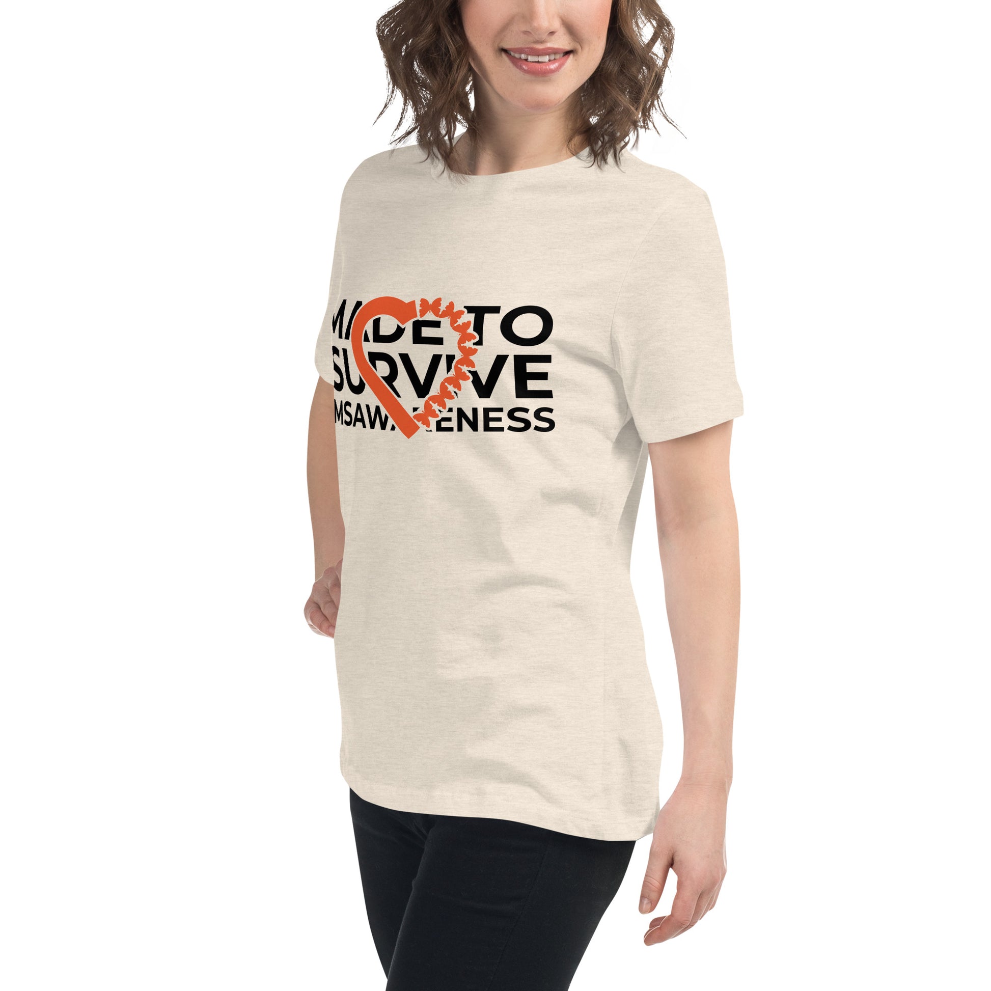 MS Awareness - Made To Survive Relaxed T-Shirt - Simply Great Gear