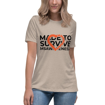 MS Awareness - Made To Survive Relaxed T-Shirt - Simply Great Gear