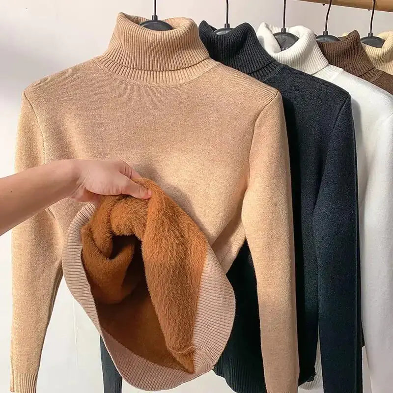 Women Elegant Turtle Neck Sweater