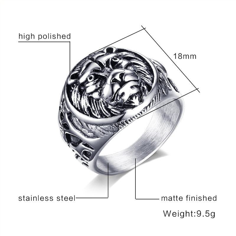 Lion Head Rings - Simply Great Gear