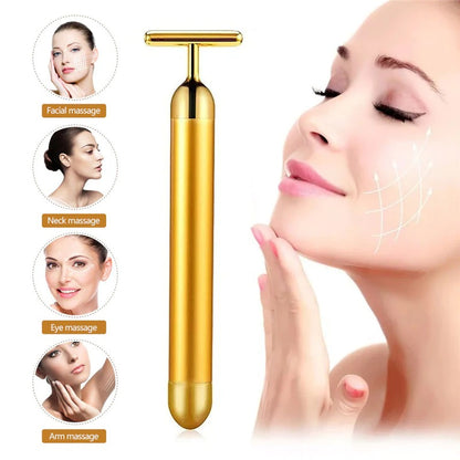 24K Gold Facial Roller Massager - Simply Great Gear