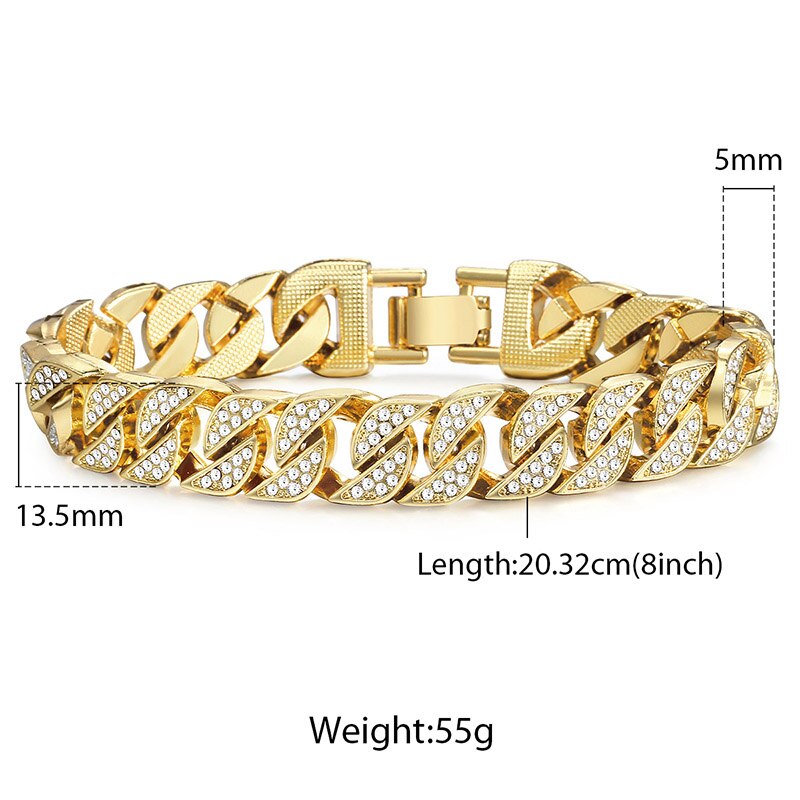 Miami Gold Curb Cuban Bracelet - Simply Great Gear