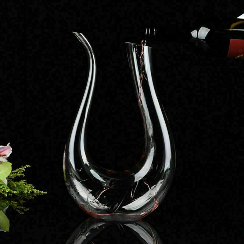 Crystal U-shaped 1500ml Wine Decanter - Simply Great Gear