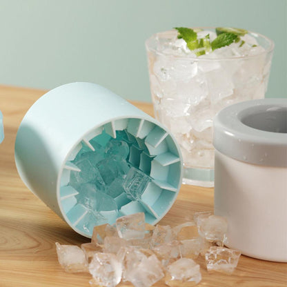 Silicone Cylinder Portable Ice Maker Bucket - Simply Great Gear