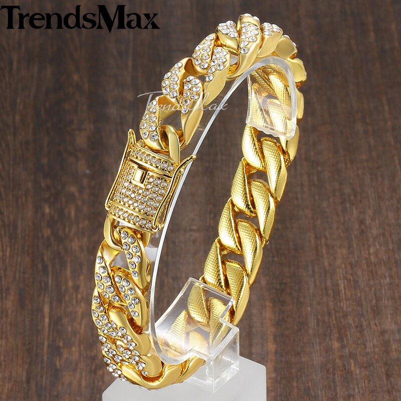 Miami Gold Curb Cuban Bracelet - Simply Great Gear