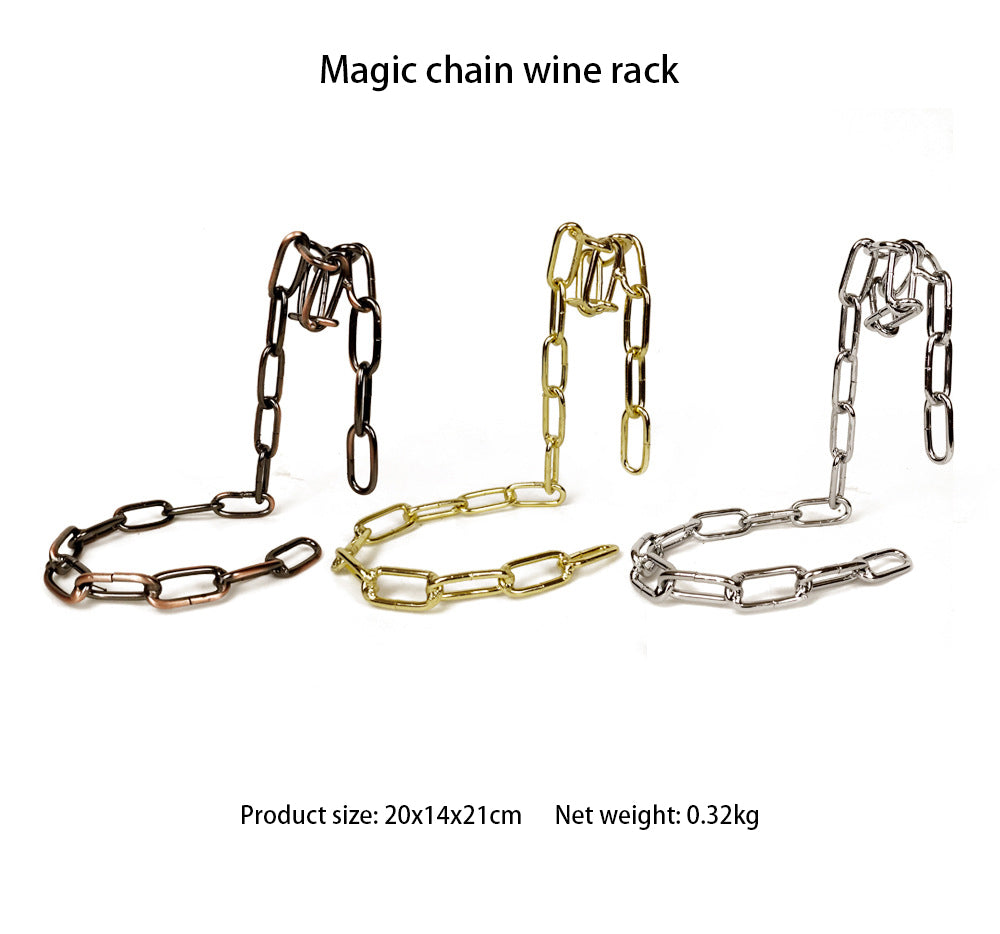 Magic Iron Chain Wine Bottle Holder - Simply Great Gear