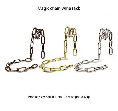 Magic Iron Chain Wine Bottle Holder - Simply Great Gear