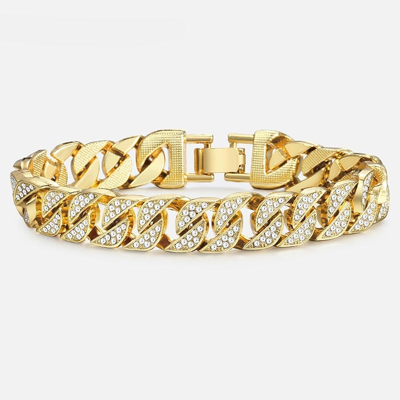 Miami Gold Curb Cuban Bracelet - Simply Great Gear